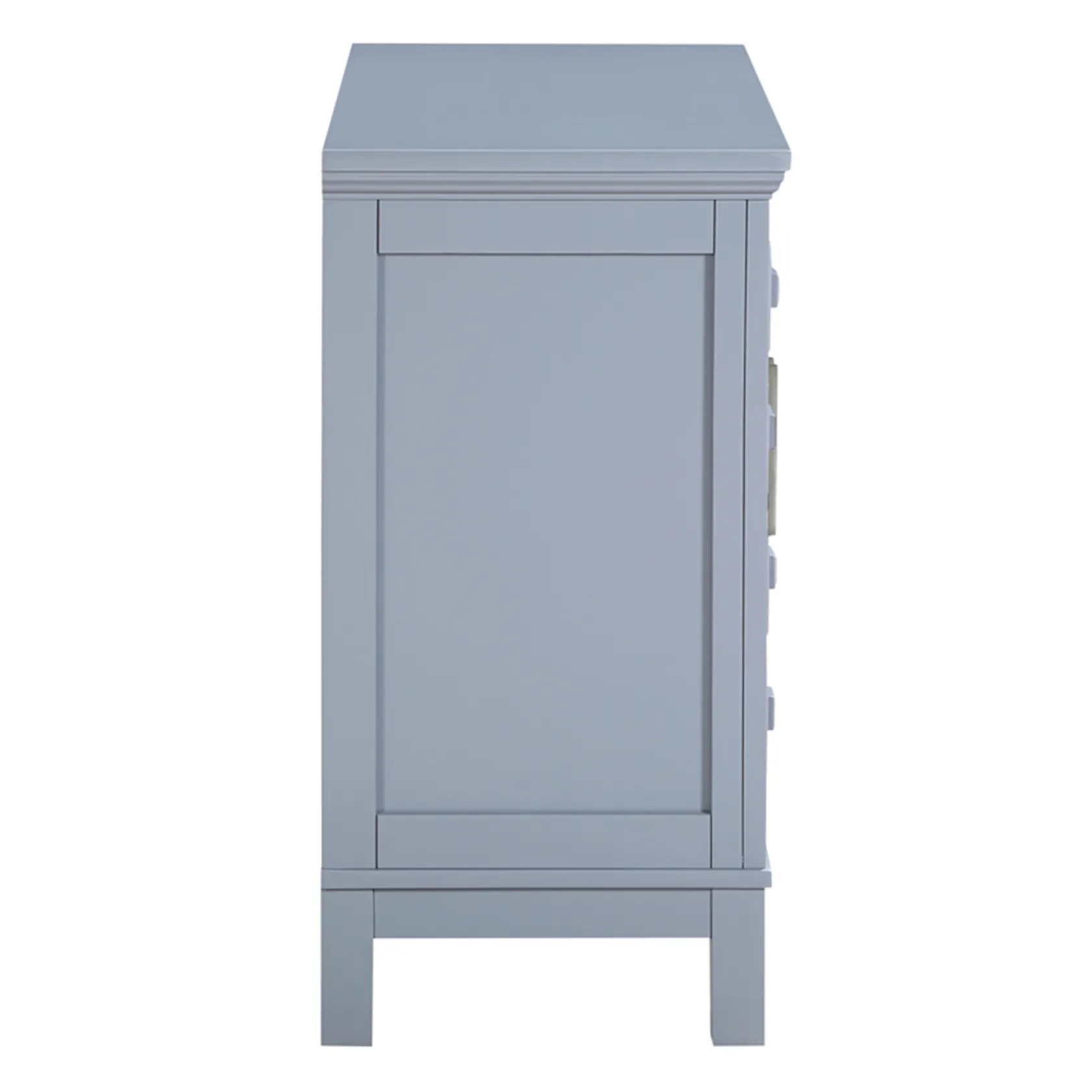 * Sadie 2-Drawer Geometric Cabinet, Grey Bargain Sale