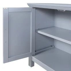 * Sadie 2-Drawer Geometric Cabinet, Grey Bargain Sale