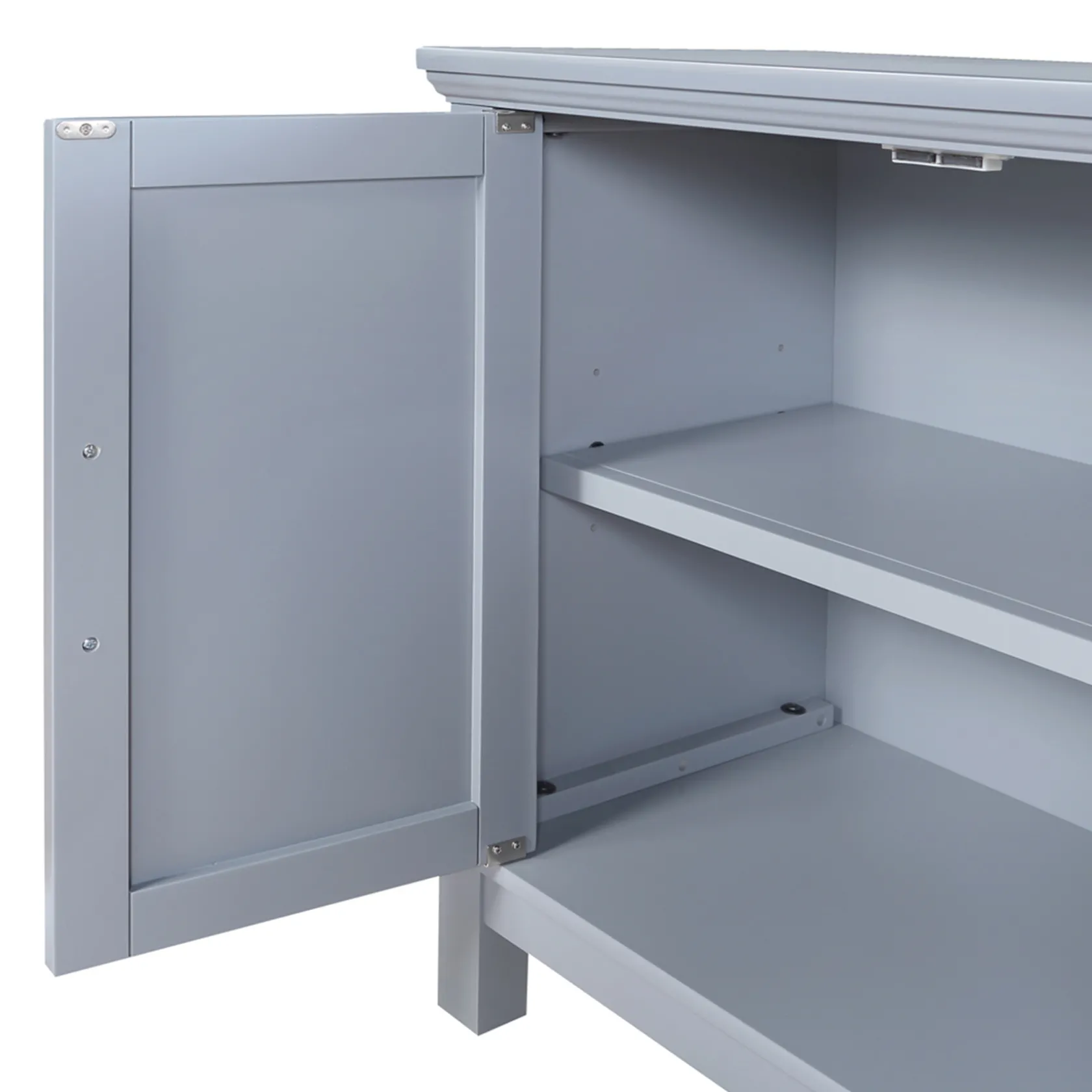 * Sadie 2-Drawer Geometric Cabinet, Grey Bargain Sale