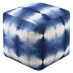 * Shyloh Shibori Pouf Blue Discount