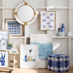 * Shyloh Shibori Pouf Blue Discount