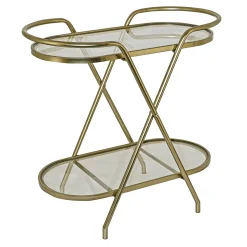* Sinclair Gold Metal Bar Cart Clearance