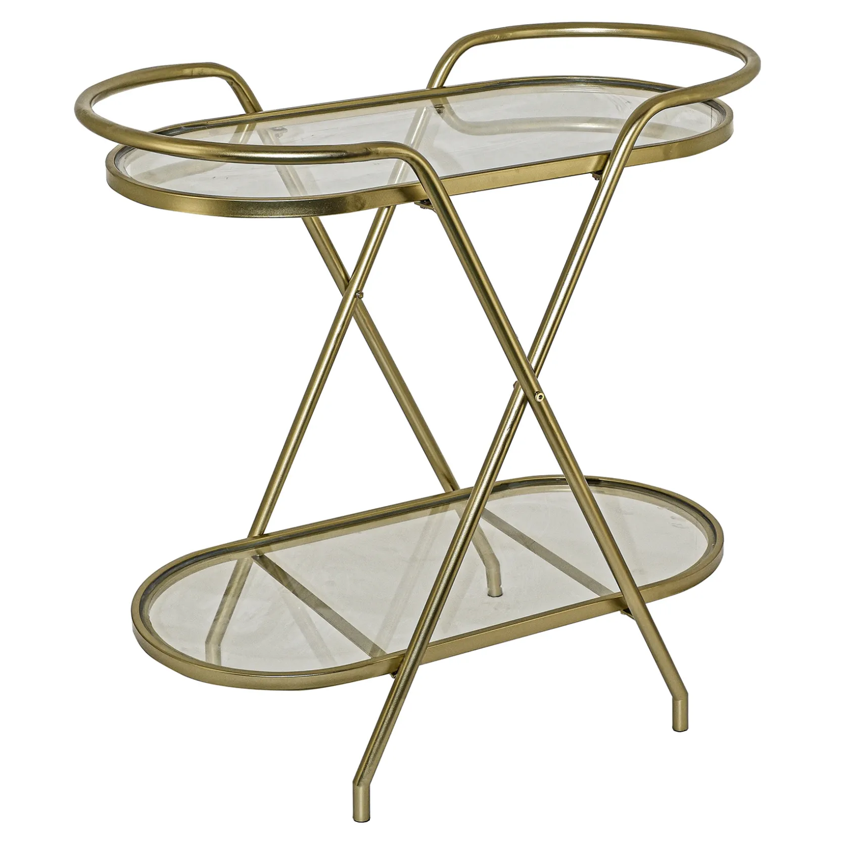 * Sinclair Gold Metal Bar Cart Clearance