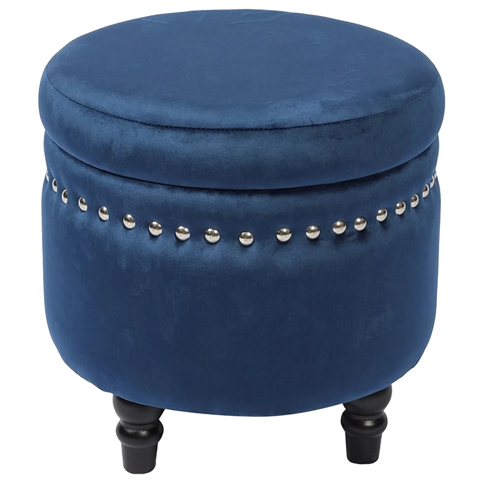 * Stanley Navy Storage Ottoman Premium