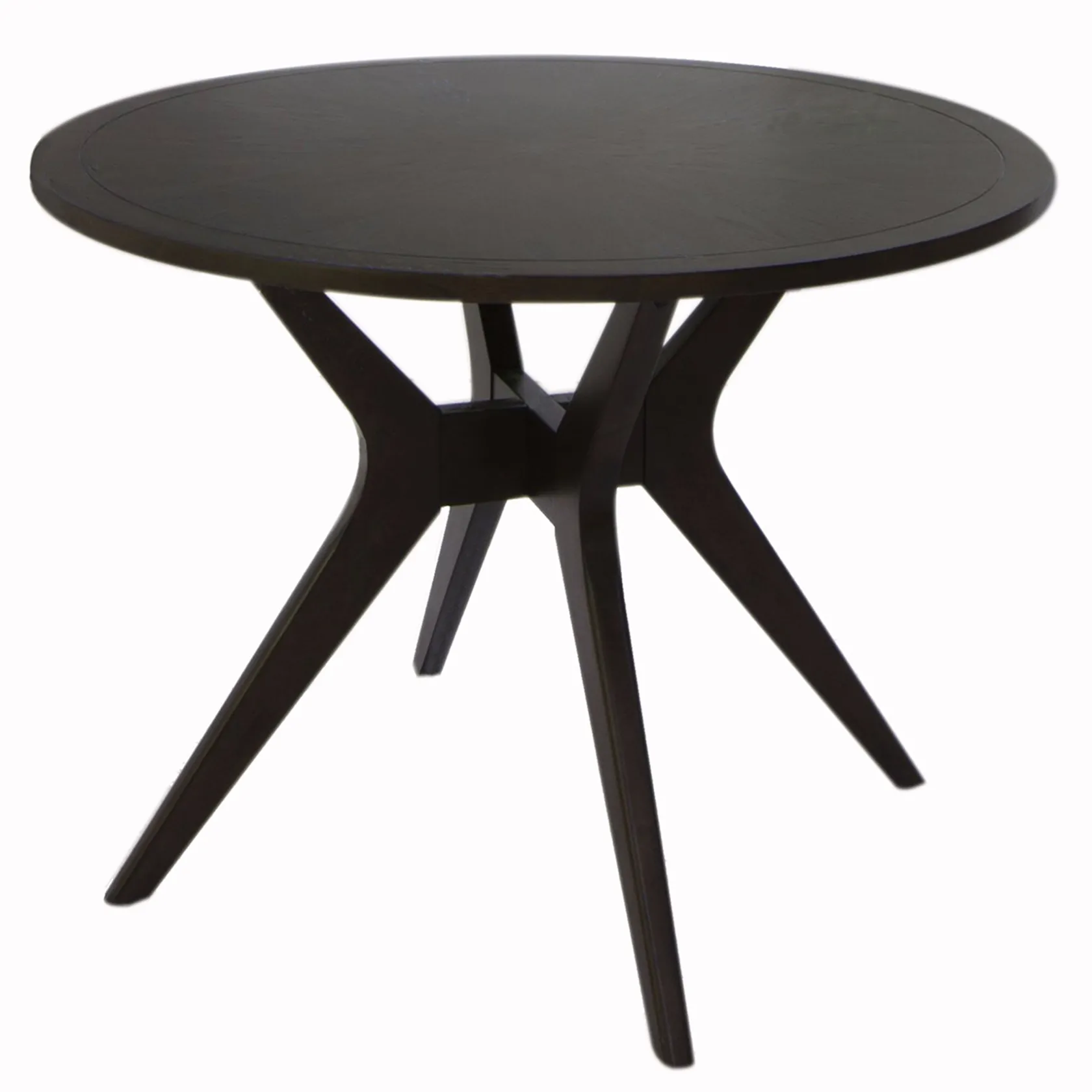 * Starburst Walnut Round Dining Table, 42 Promotion