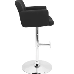 * Stout Black Faux Leather Adjustable Barstool Promotion