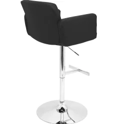 * Stout Black Faux Leather Adjustable Barstool Promotion