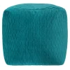 * Teal Ripple Pouf Bargain Sale