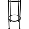 * Tempered Glass Top With Black Metal Frame 2 Tier Plant Stand Promotion