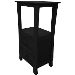 * Theodore Black 2-Drawer Thick Leg Accent Table, 29.5 Cheaper