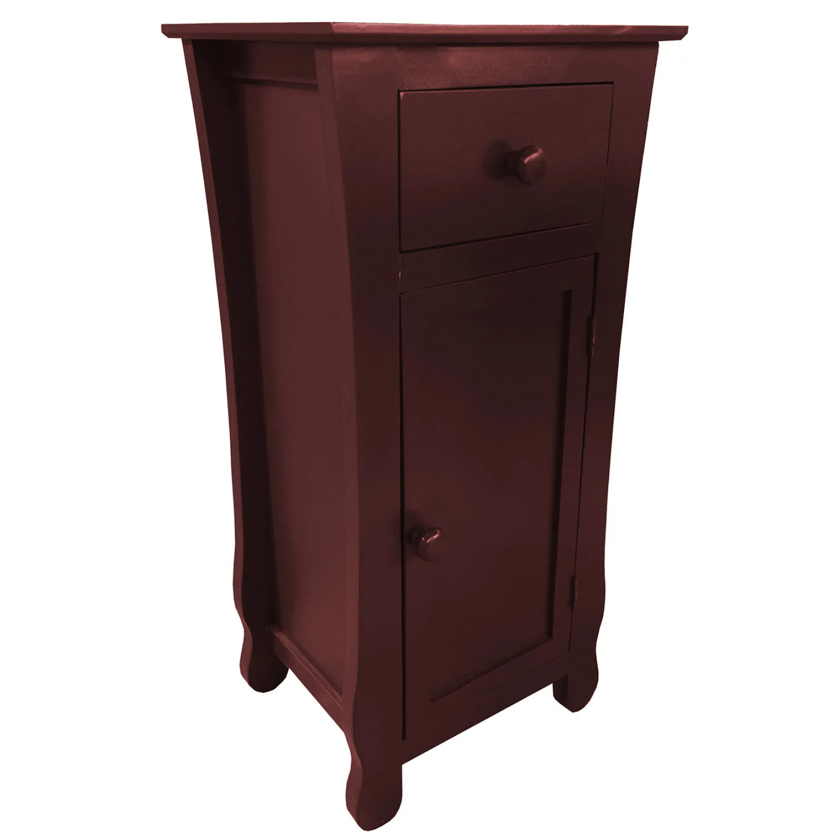 * Theodore Dark Brown 1-Drawer Cabinet End Table, 29 Bargain Sale