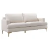 * Tribeca Ivory Upholstered Sofa Opening Sales