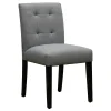 * Tufted Dining Chair, Grey Flash Sale