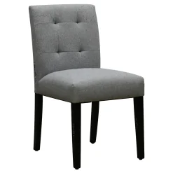 * Tufted Dining Chair, Grey Flash Sale