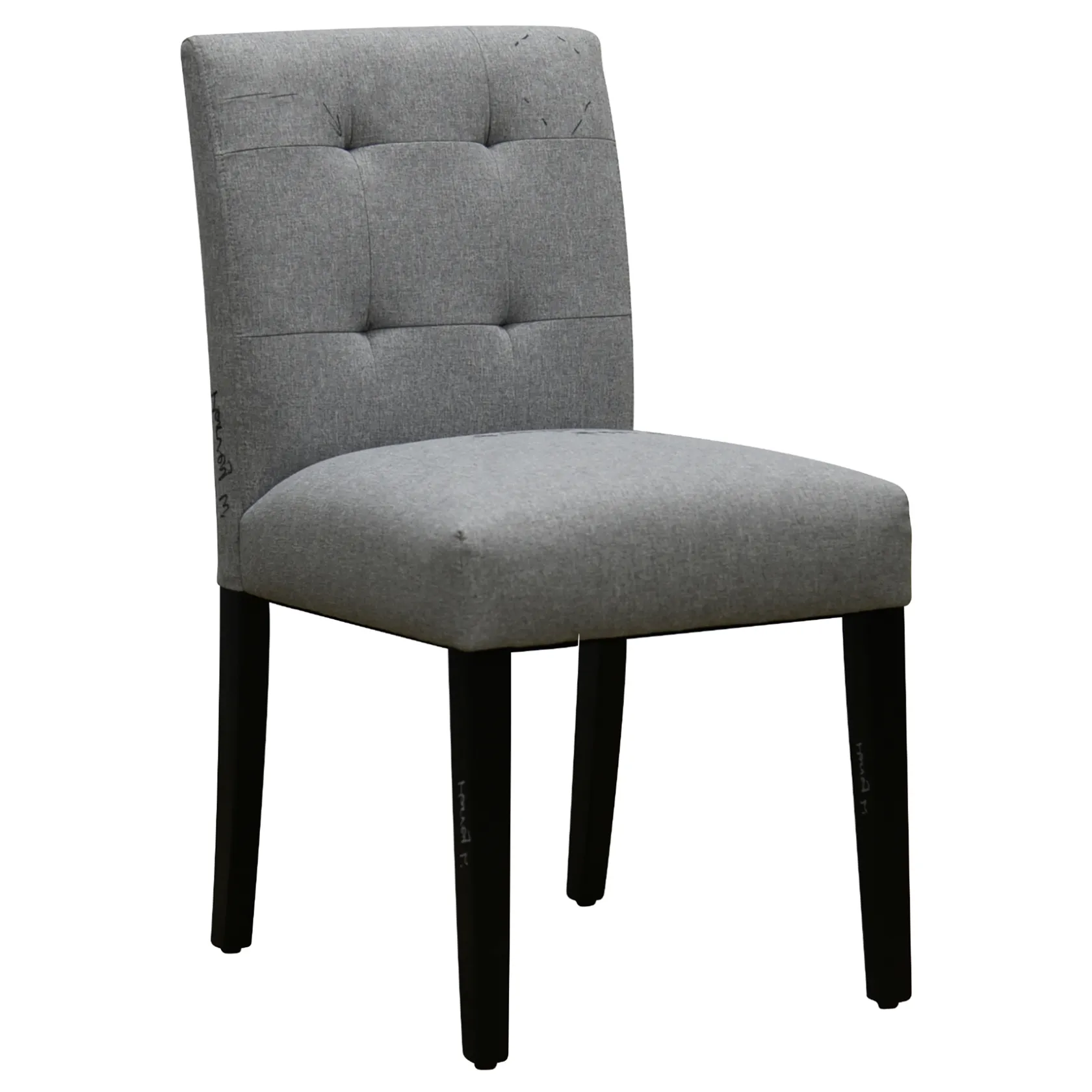 * Tufted Dining Chair, Grey Flash Sale