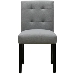 * Tufted Dining Chair, Grey Flash Sale