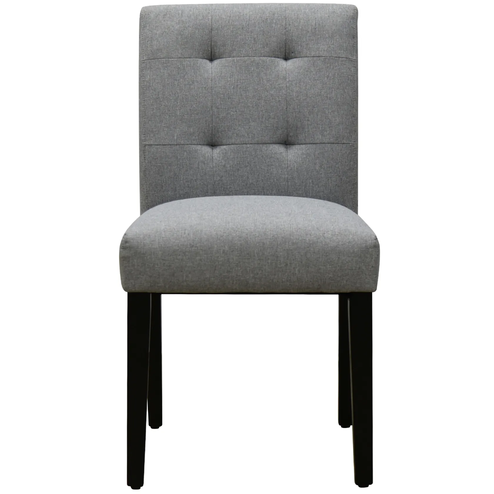 * Tufted Dining Chair, Grey Flash Sale