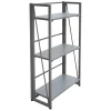 * Vienna 3-Tier Grey Folding Bookshelf Exquisite Gifts