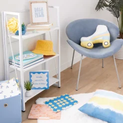 * Vienna 3-Tier White Folding Bookshelf Outlet