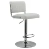 * Warren White Faux Leather Adjustable Barstool Less Expensive