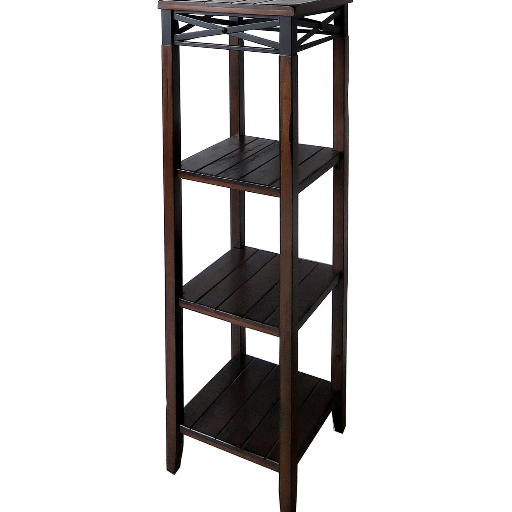 * Wood And Metal X Band Plant Stand Discount Online