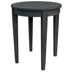* Wooden Slat Round End Table Online Discount