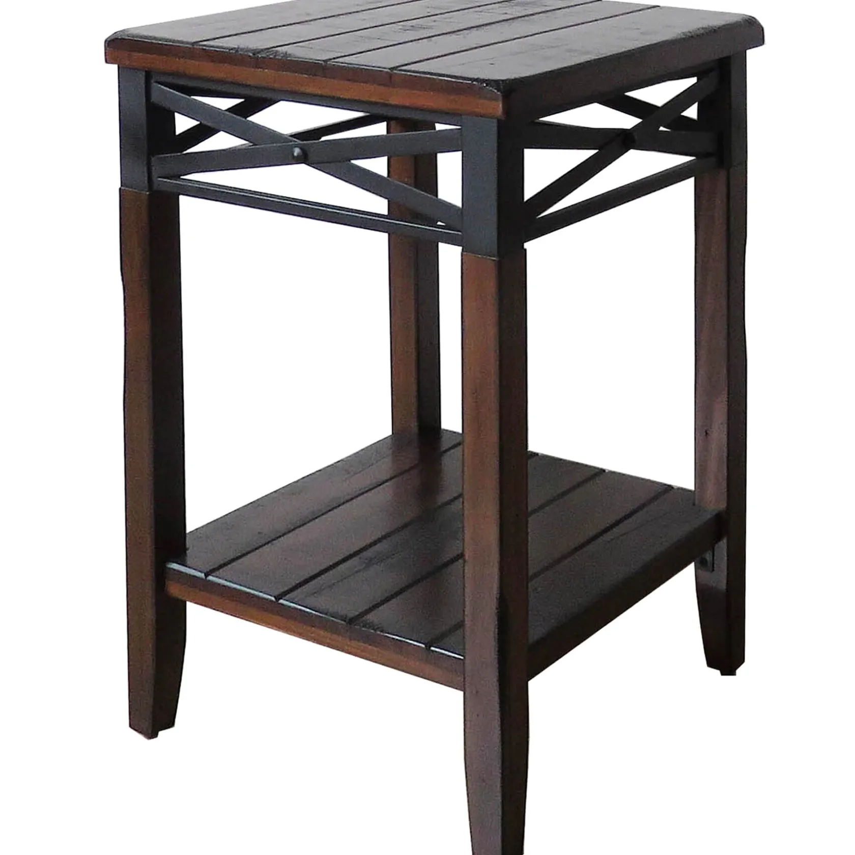 * Wood/Metal X Band Plant Stand Discount Online